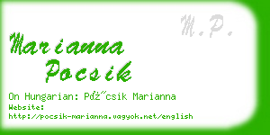 marianna pocsik business card